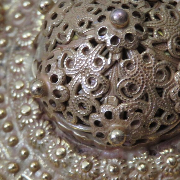 Vtg Adele Simpson book rare gold necklace ,statement, fragrance scent dispenser - Picture 15 of 15